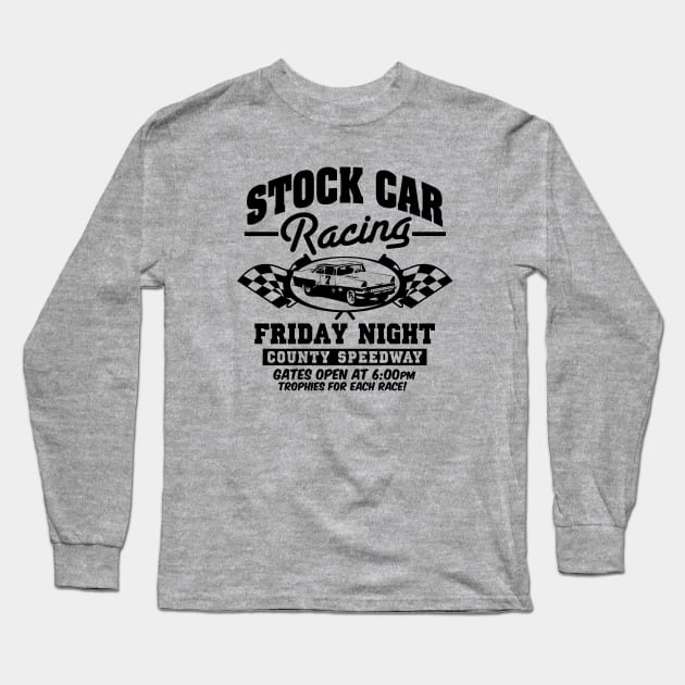 Stock Car Racing Long Sleeve T-Shirt by DesignWise